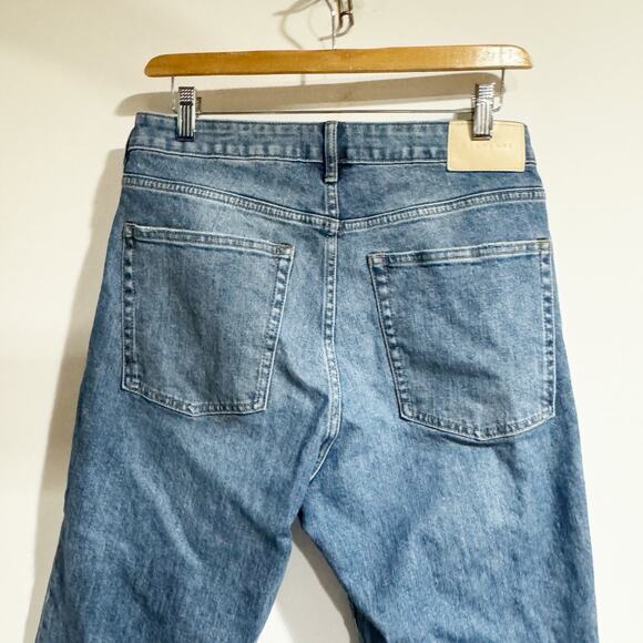 Everlane The CURVY Cheeky High Jean Straight Leg Womens Size 30 Raw Hem - Picture 2 of 6